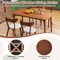 Costway Wooden Armless Dining Chair Set of 2/4 with Rubber Wood Legs Padded Seat Cushion